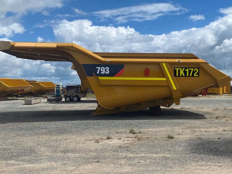 Yellow Dump Truck Bed — All Blast and Paint in Bakers Creek, QLD