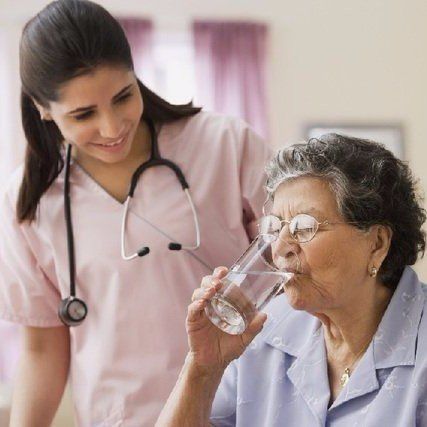 Aldersgate Village Nurse with Elderly Woman