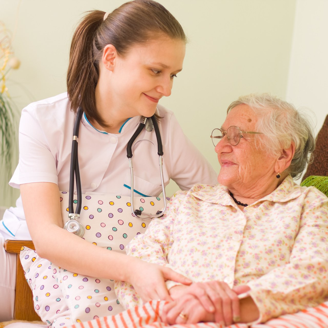 Aldersgate Village Nurse with Elderly Woman