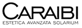 Logo per "CARAIBI ESTETICA AVANZATA SOLARIUM" con testo nero su sfondo bianco.