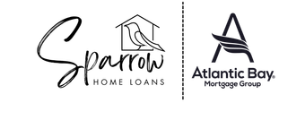 A logo for sparrow home loans and atlantic bay mortgage group
