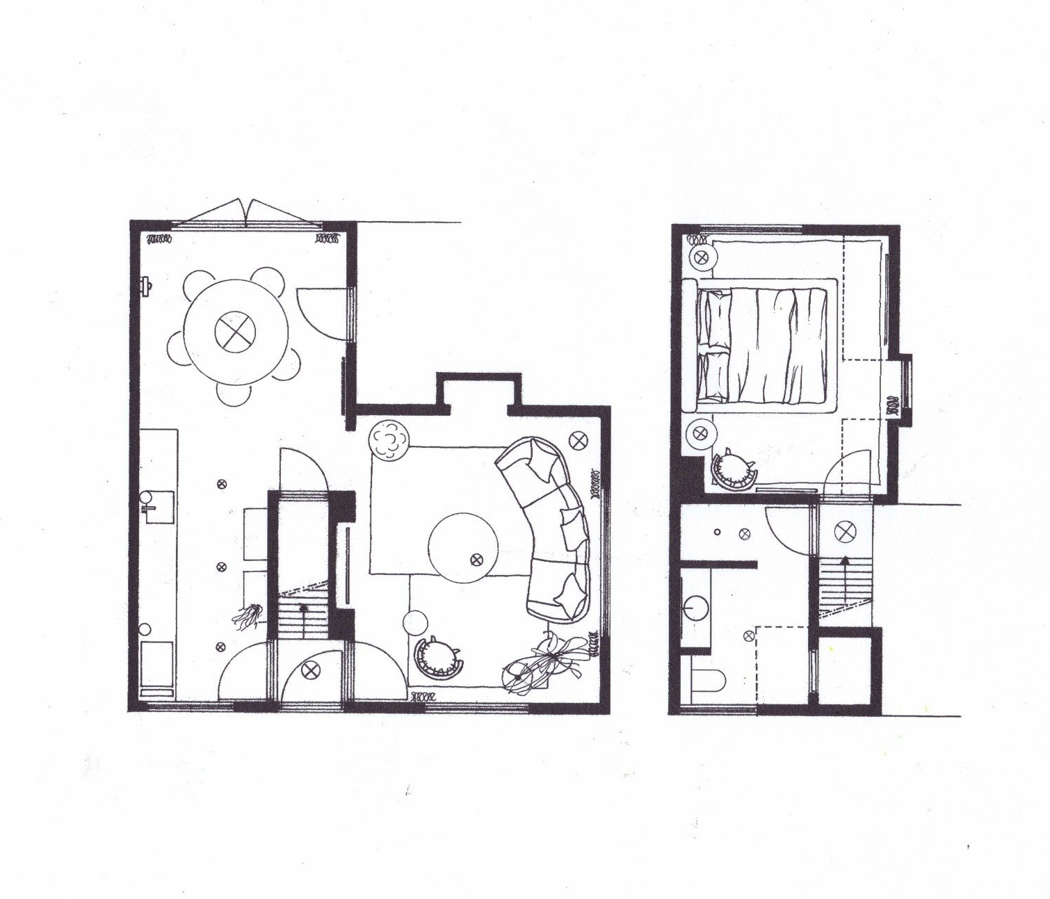 Interieurontwerp plattegrond