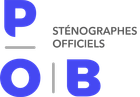 P.O.B Sténographes Officiels LOGO