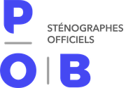 P.O.B Sténographes Officiels LOGO