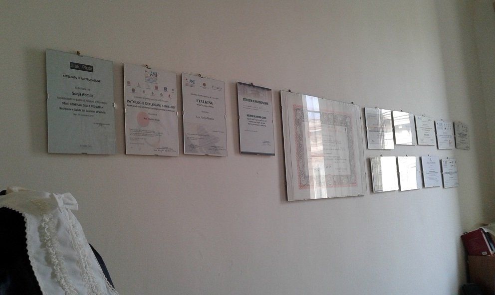 I titoli dell'avvocato Romito