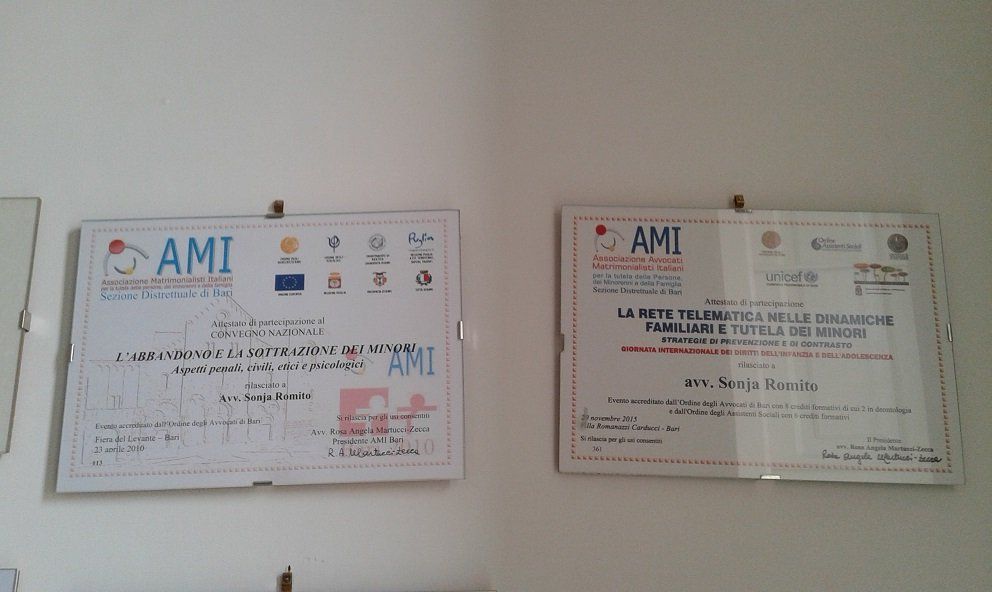 Certificazioni Avvocati Matrimonialisti Italiani