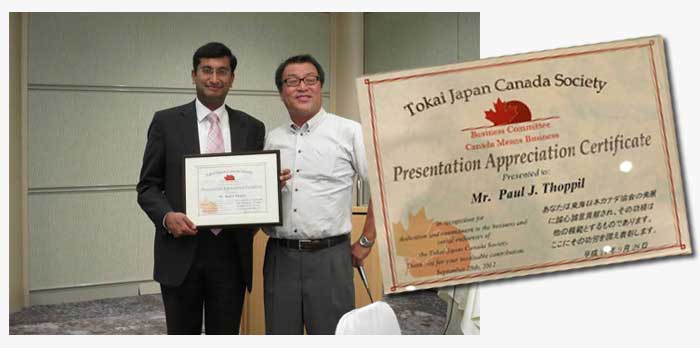 Presentation by Mr. Paul Thoppil