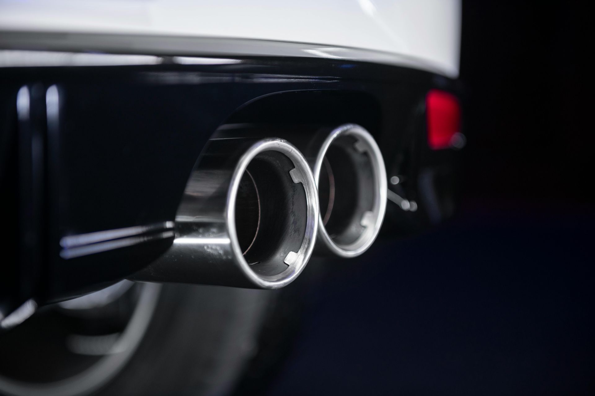 Close-Up Of Dual Exhaust Pipes On Vehicle | Spooled Up Diesel Repair