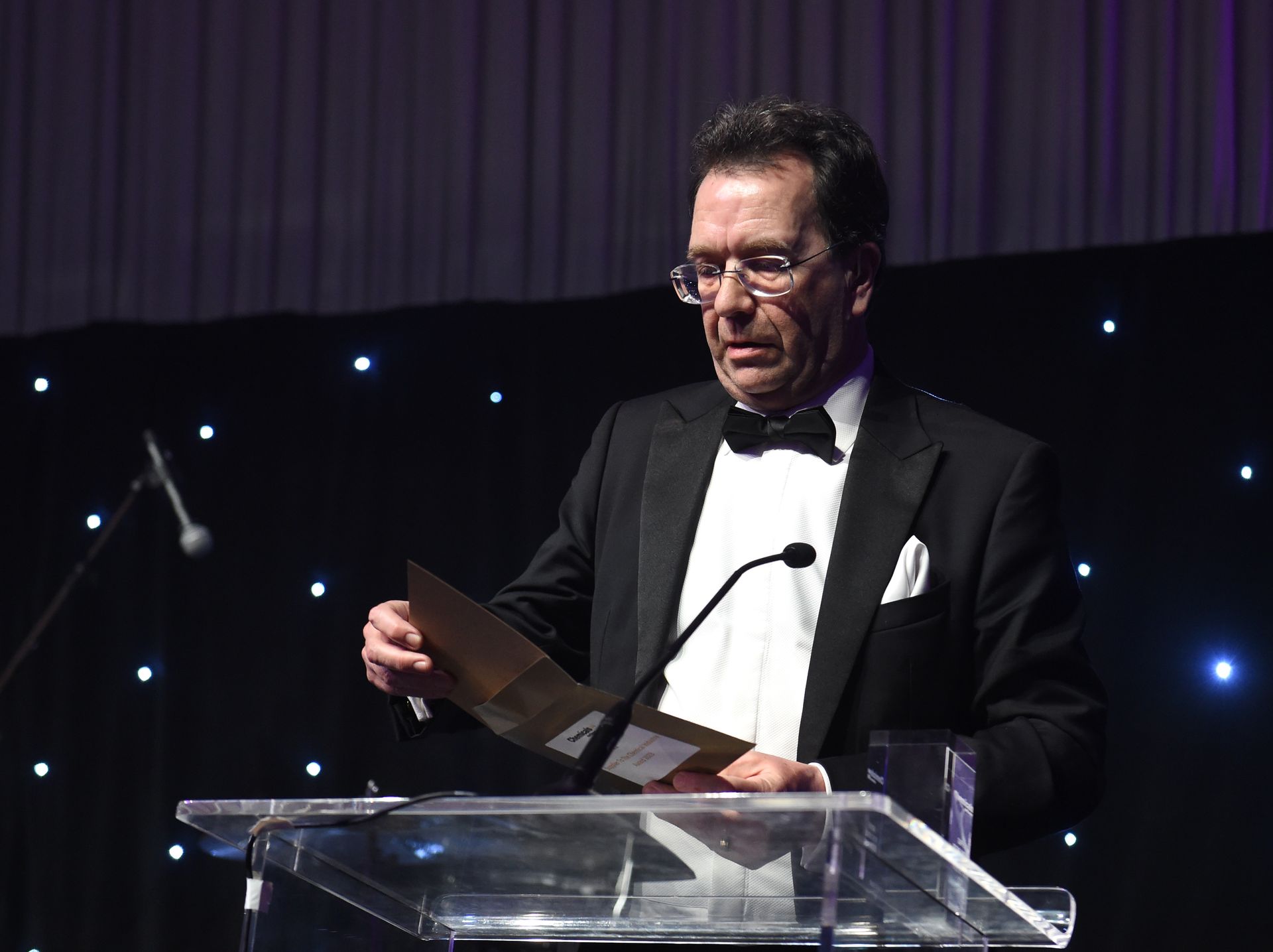 Clive Mansfield announces the winner of the 'Supplier to the Chemical Industry Award', sponsored by Otto Simon