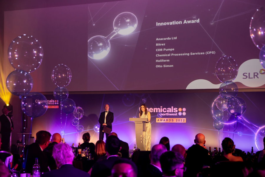 host Sameena Ali-Khan announces the shortlist of the CNW Innovation award