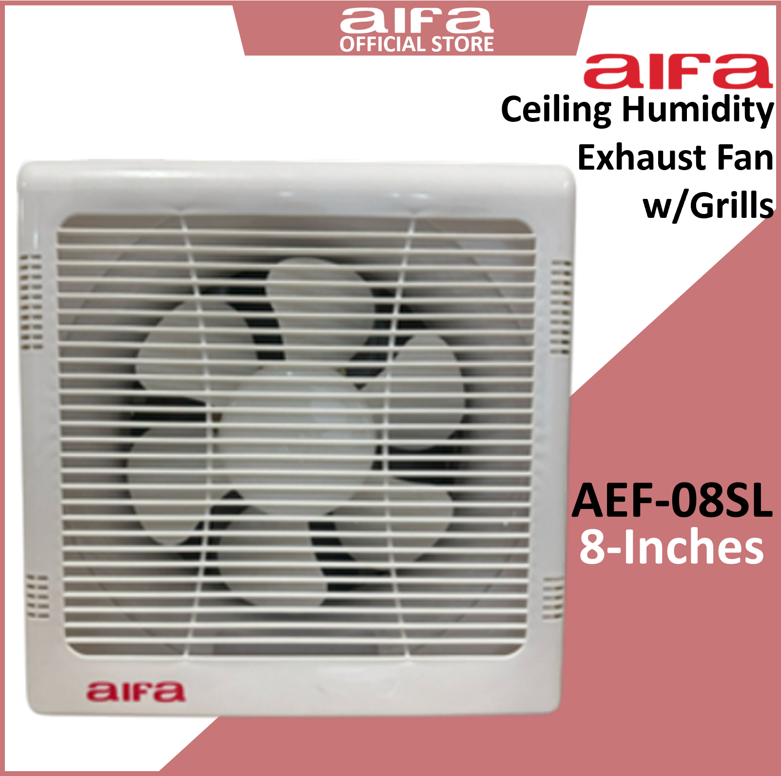Aifa Ventilation Humidity Exhaust Fans w/Grills 8