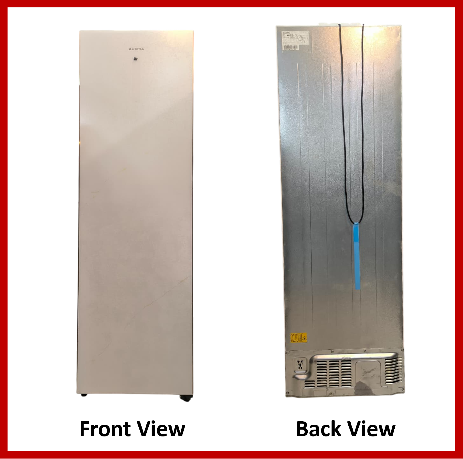 Aucma Upright Standing Freezer, Spacious drawers,  336L Capacity - BD-336W