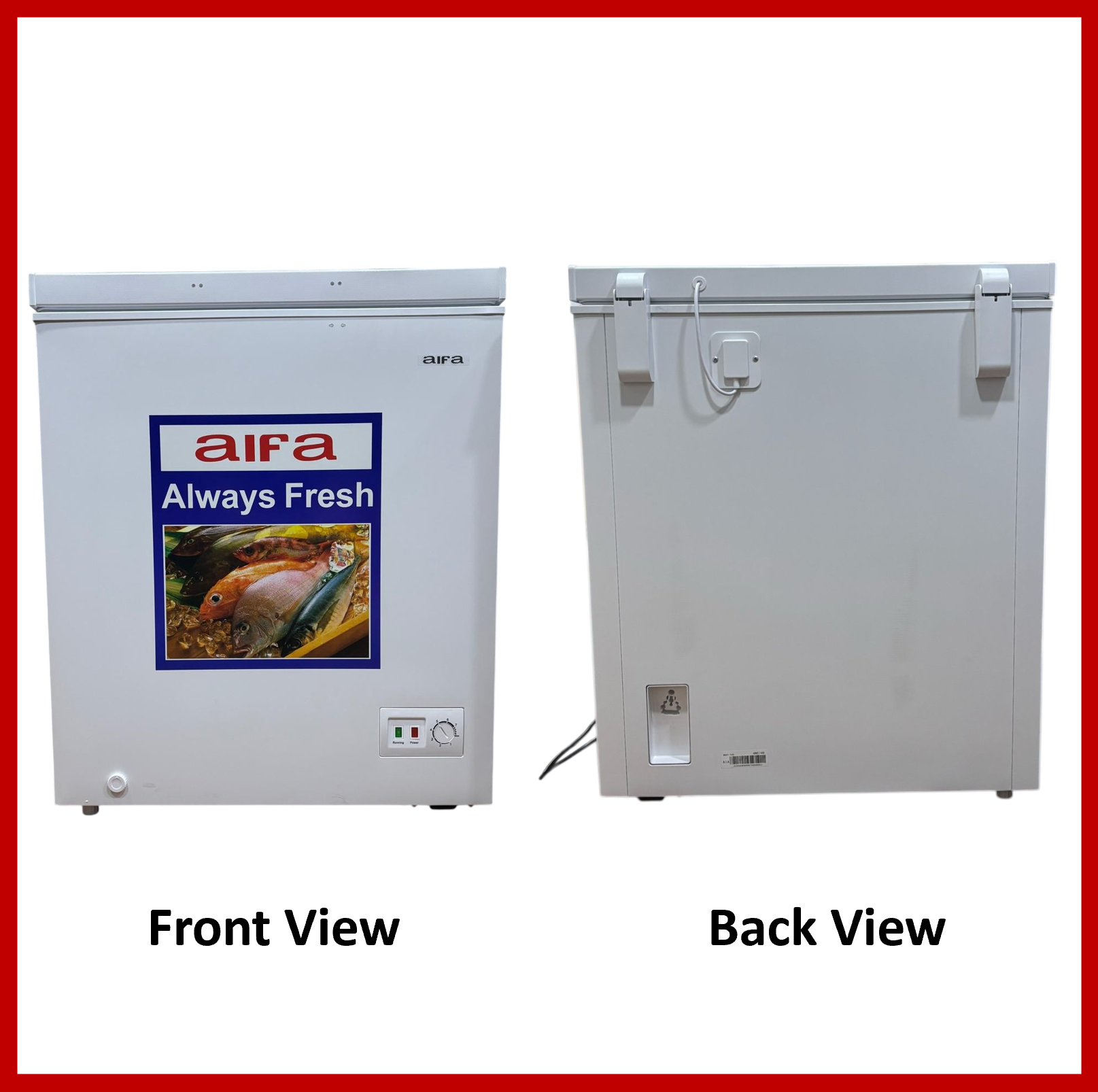 Aifa Commercial Chest Freezer, Top Opening Door, 145L Capacity - AF-H168L