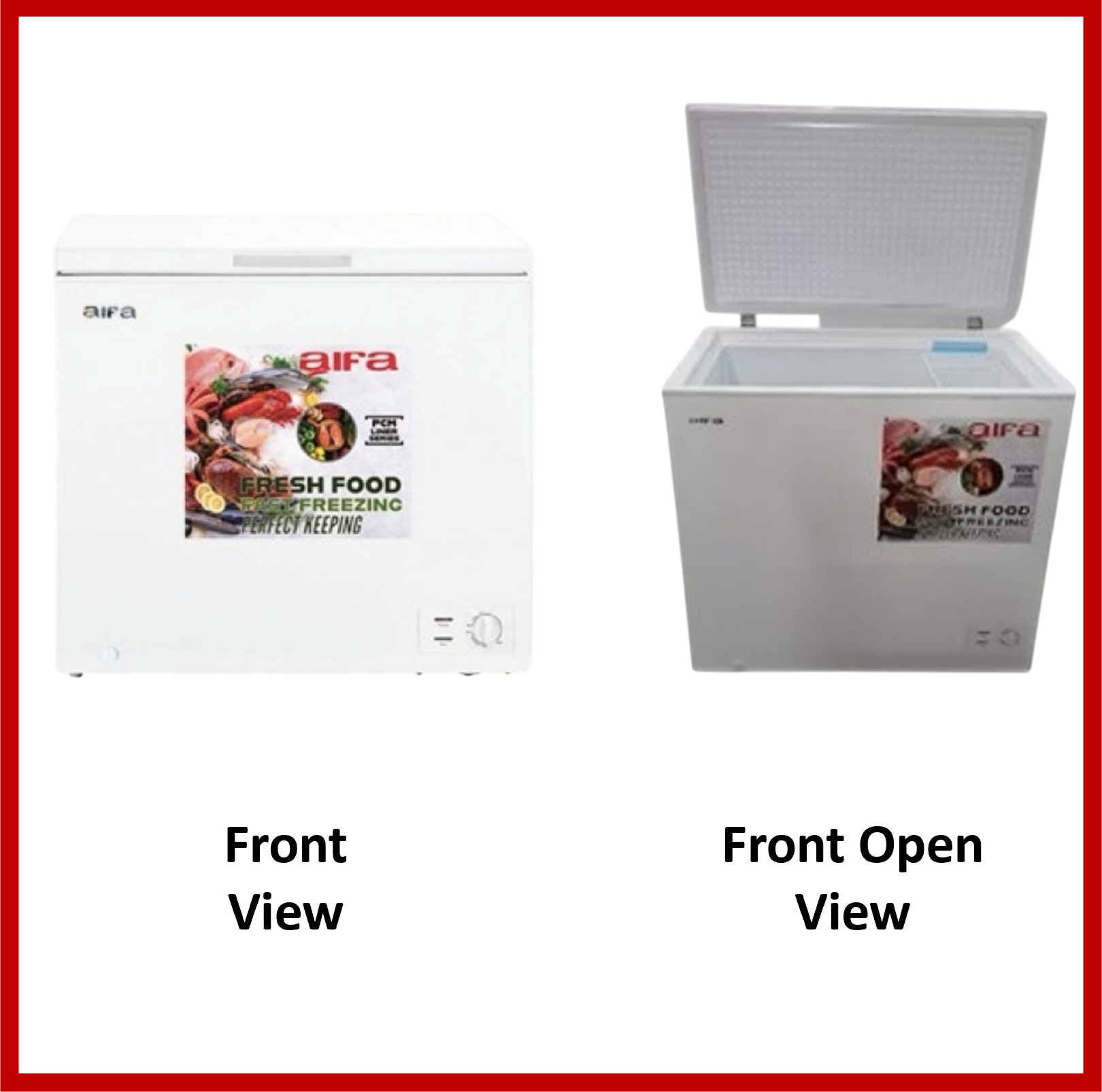 Aifa Chest Freezer, Top Opening Door, 142L Capacity, CFC free - XF-A170
