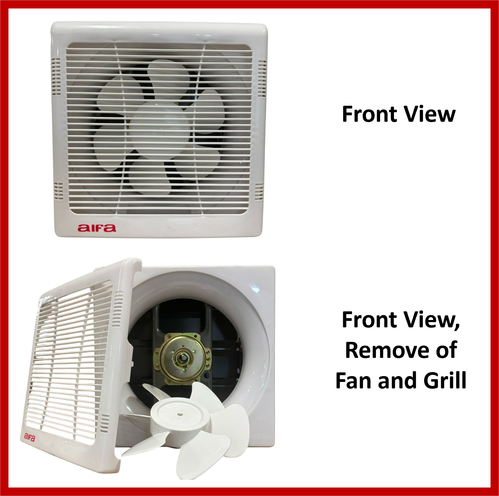 Aifa Ventilation Humidity Exhaust Fans w/Grills 10