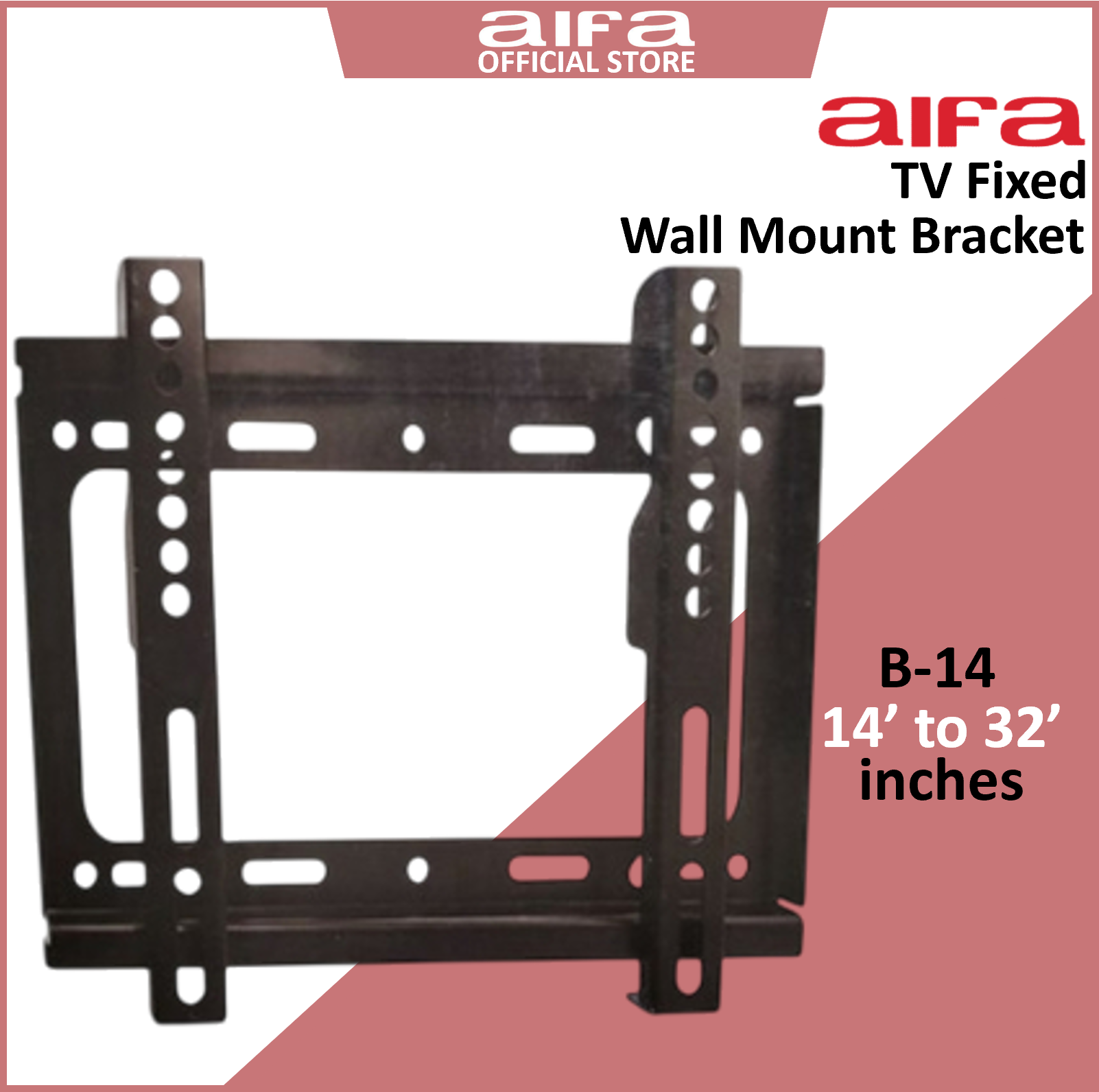 Aifa TV / Monitor Fixed Wall Mount Bracket - 14