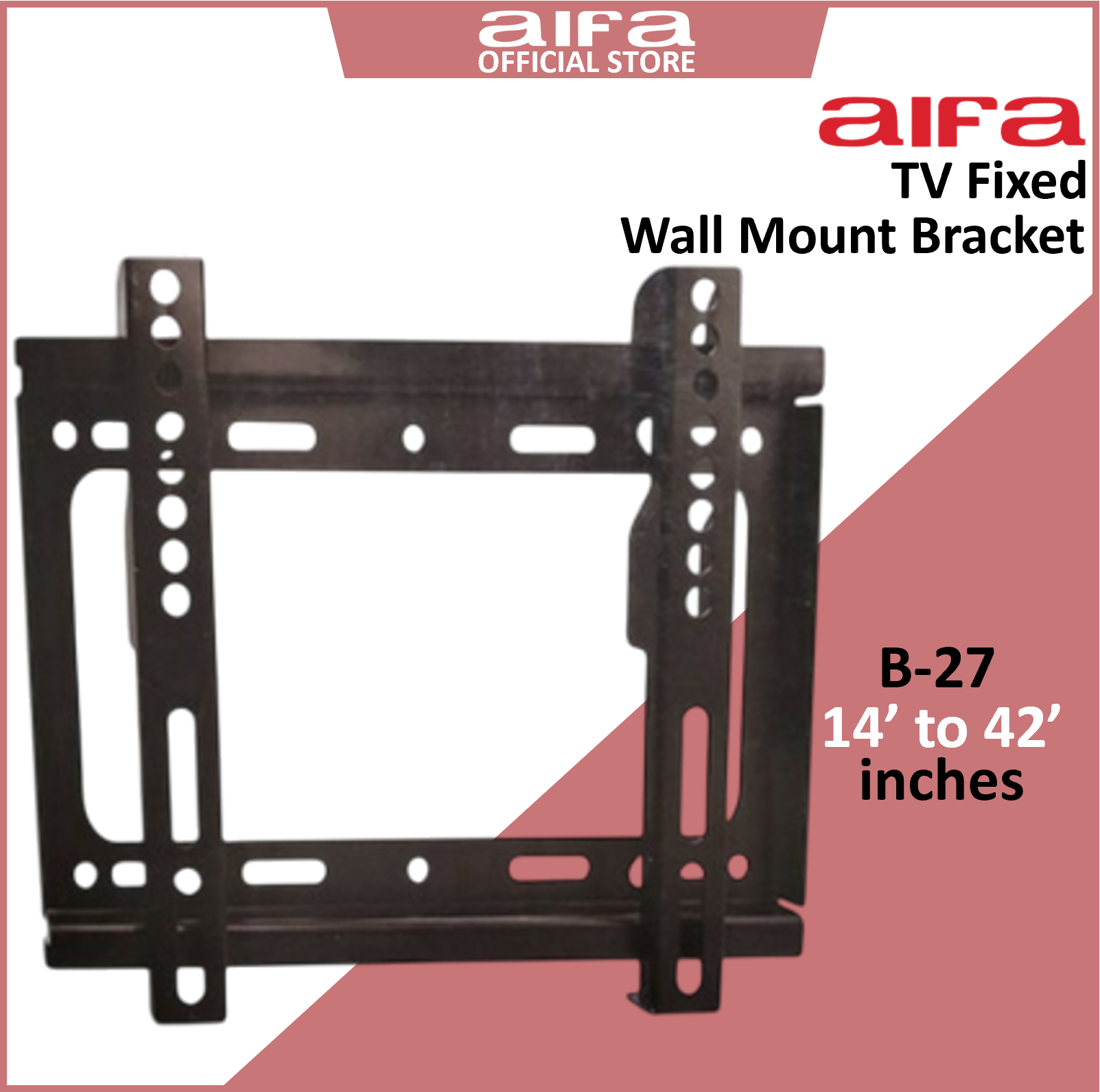 Aifa TV / Monitor Fixed Wall Mount Bracket - 14