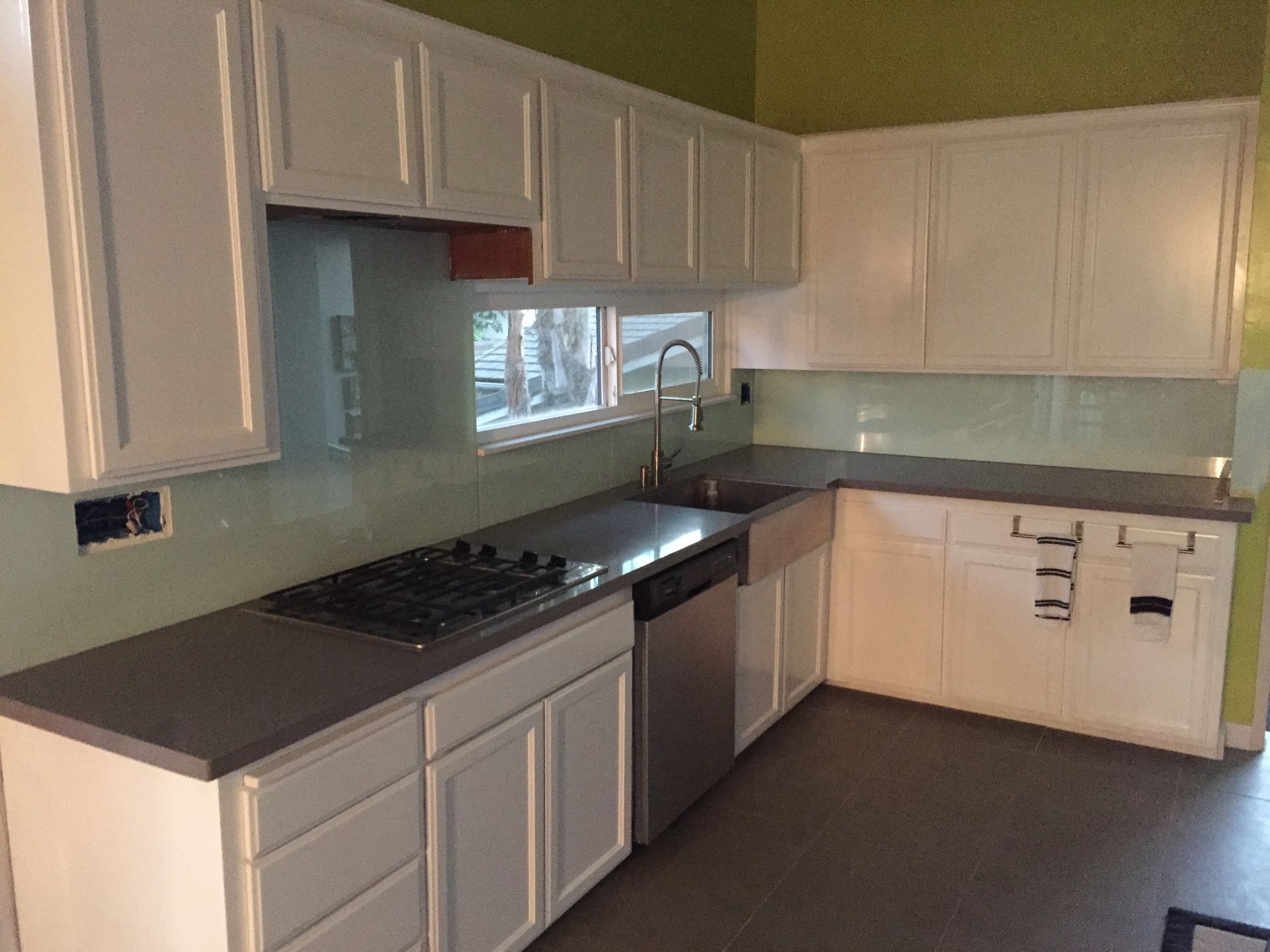 1/4” clear painted glass