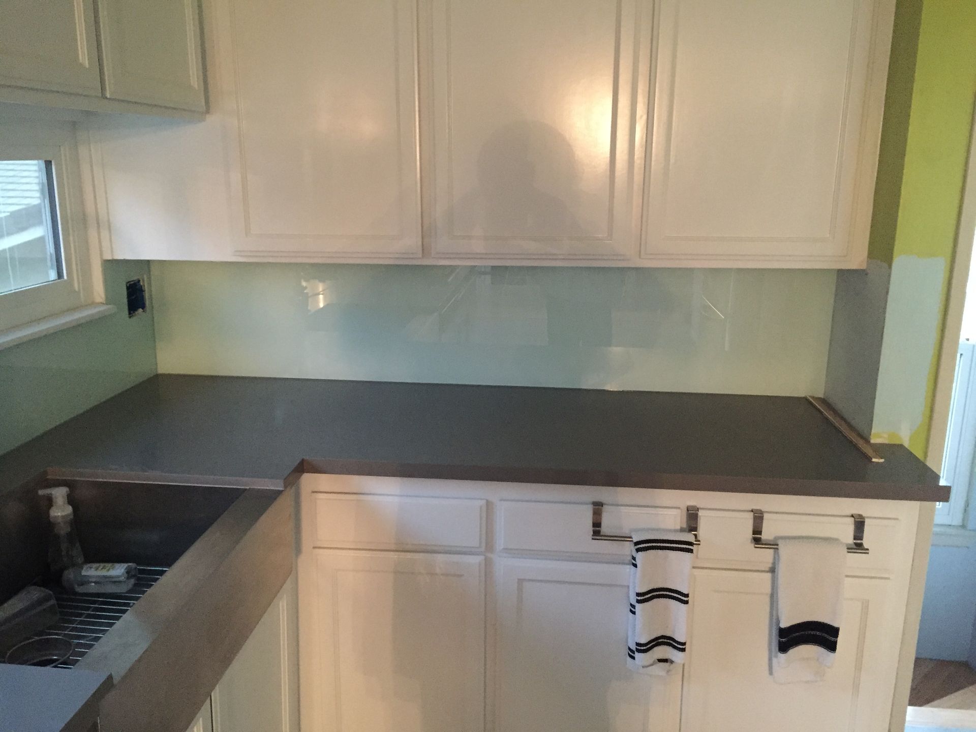 1/4” clear painted glass