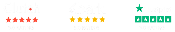 A row of stars on a white background with a green star in the middle.