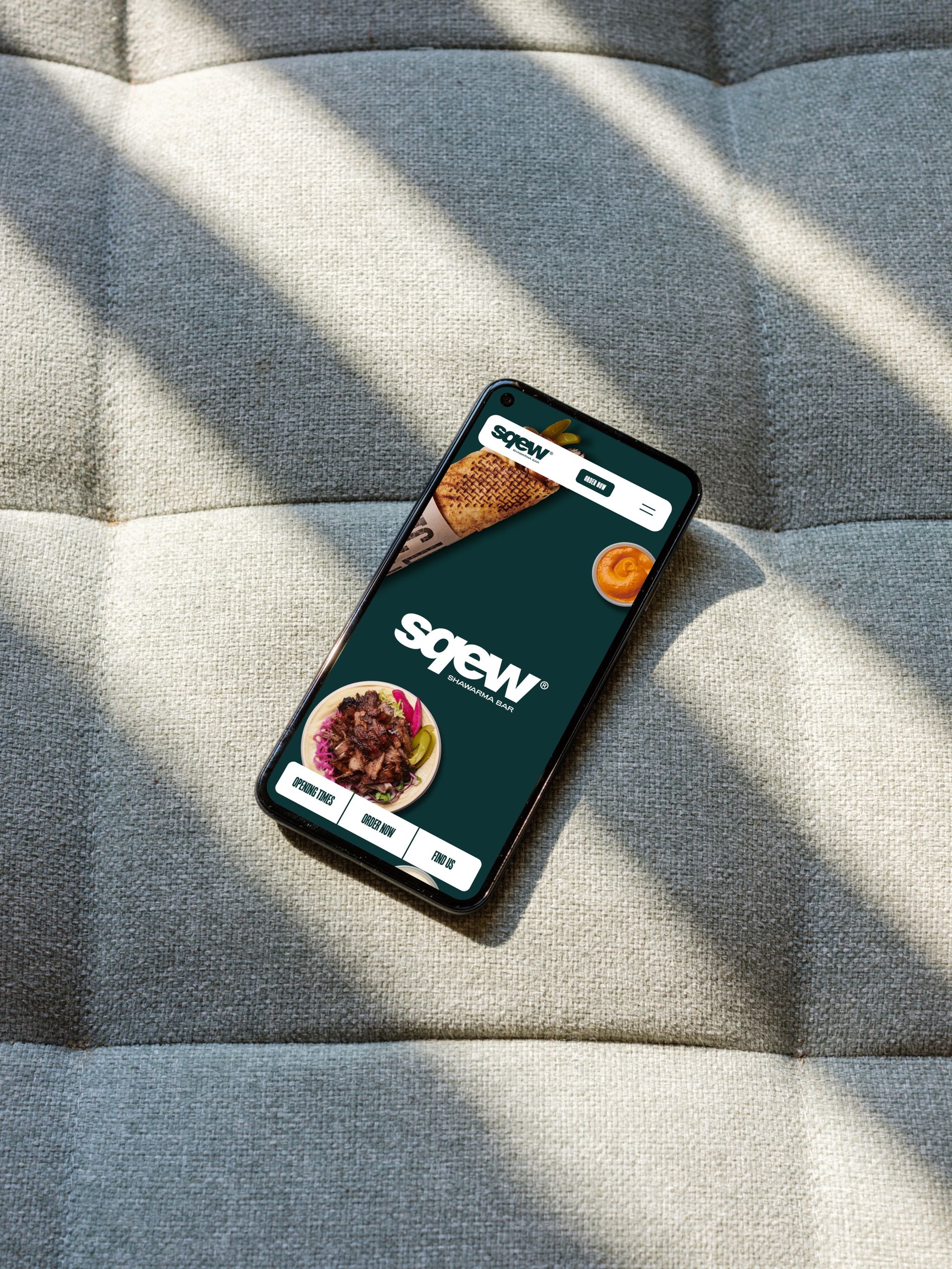 Smartphone displaying 