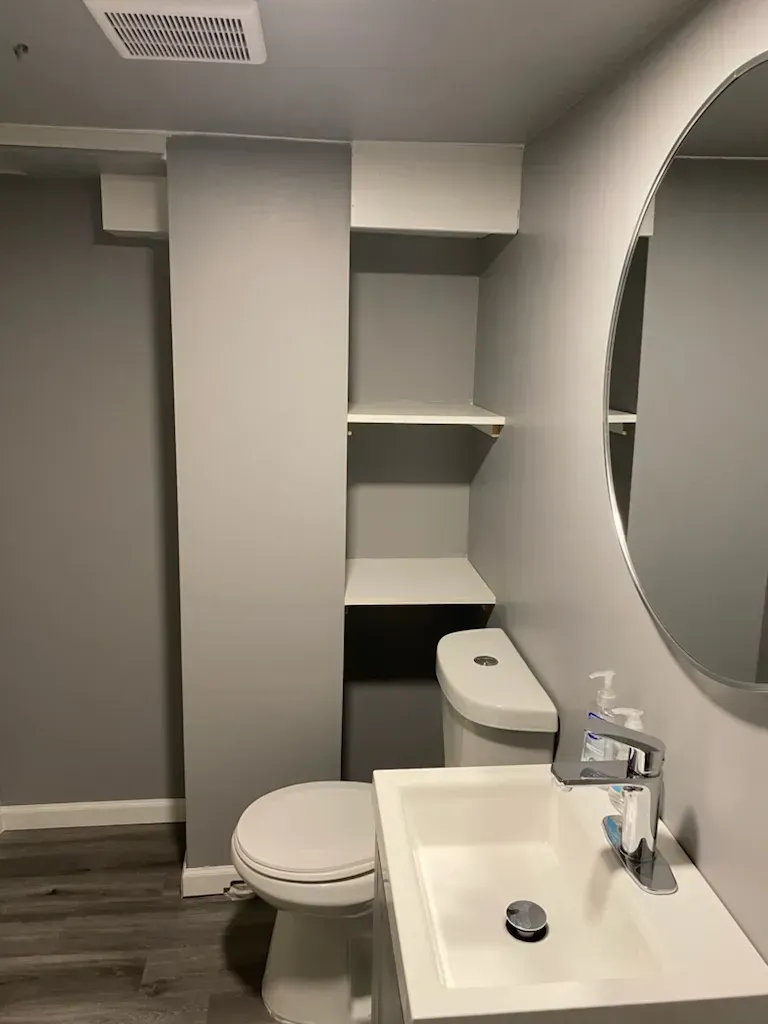 Bathroom with a toilet