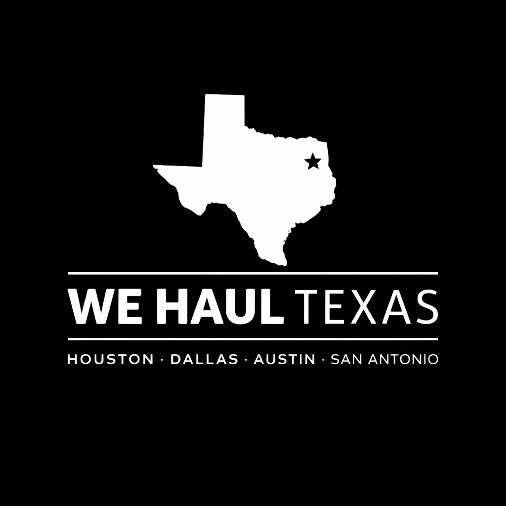 A blue and white logo for we haul nashville