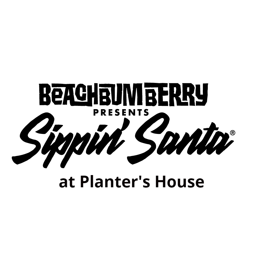 BeachBumBerry presents sippin' santa logo