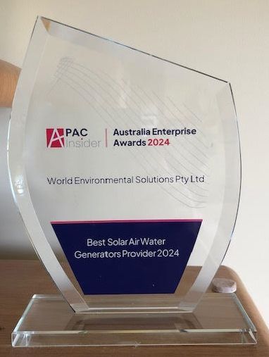 APAC Insider Award - Australia Enterprise Awards 2024 - Best Solar Air Water Generators Provider