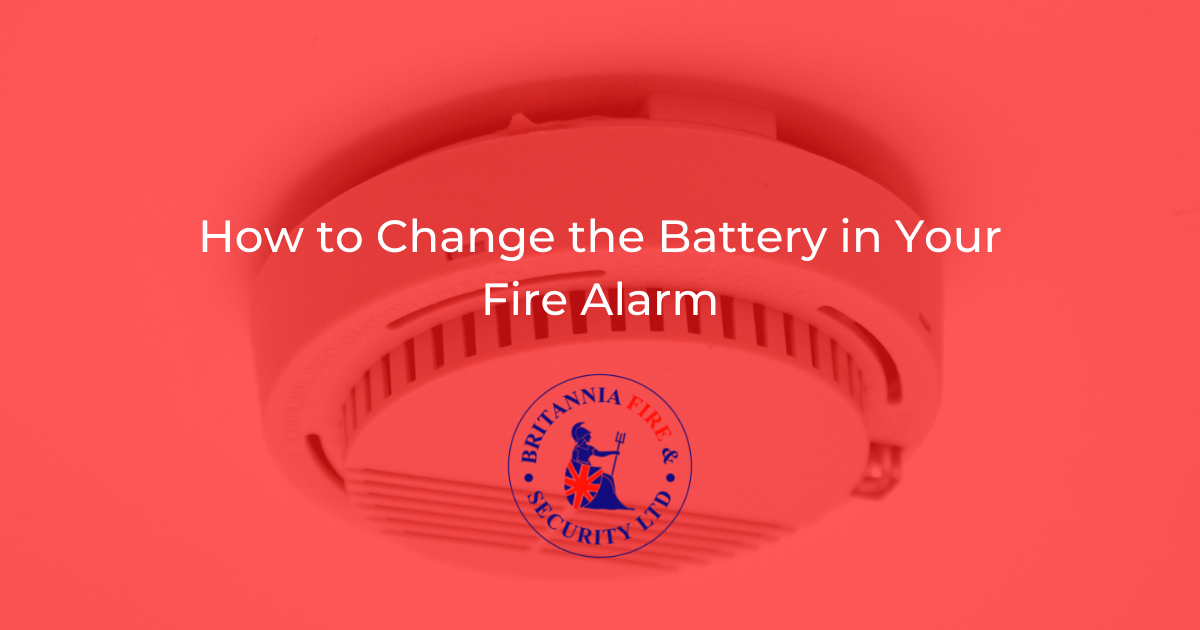 How to Change the Battery in Your Fire Alarm Britannia