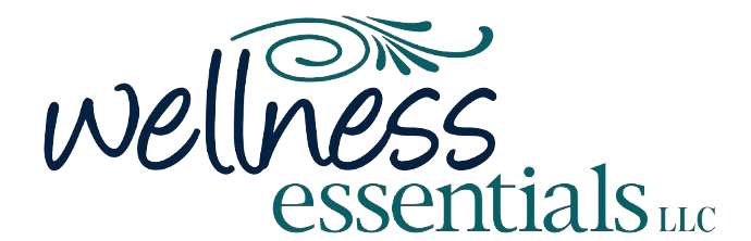 A logo for a company called wellness essentials llc.