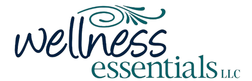 A logo for a company called wellness essentials llc.