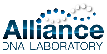 The logo for the alliance dna laboratory