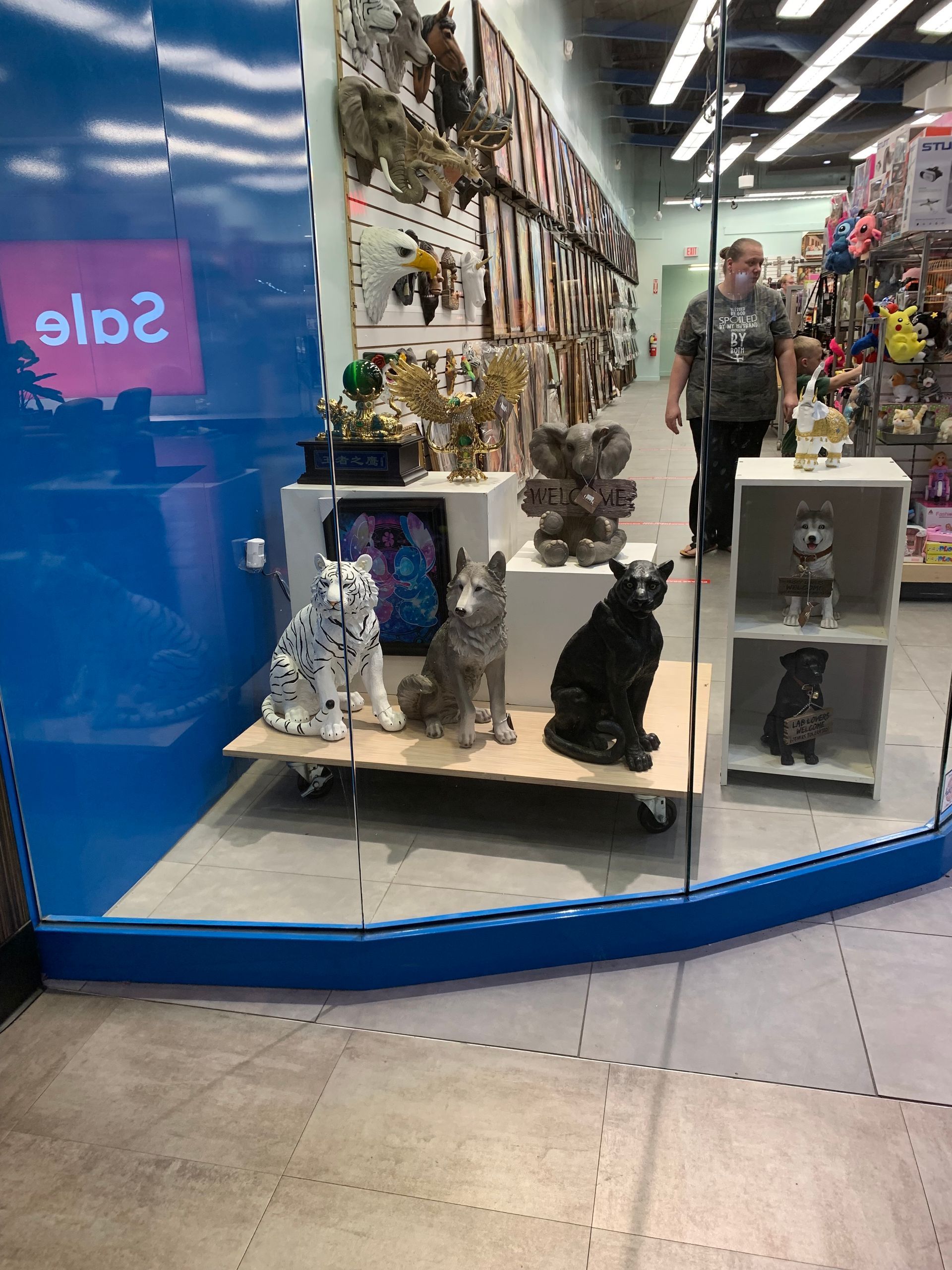 A store with a lot of stuffed animals on display