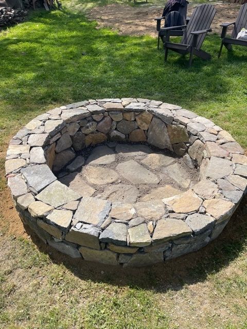 Newly Installed Fire Pit — Mahopac, NY — Local Boys