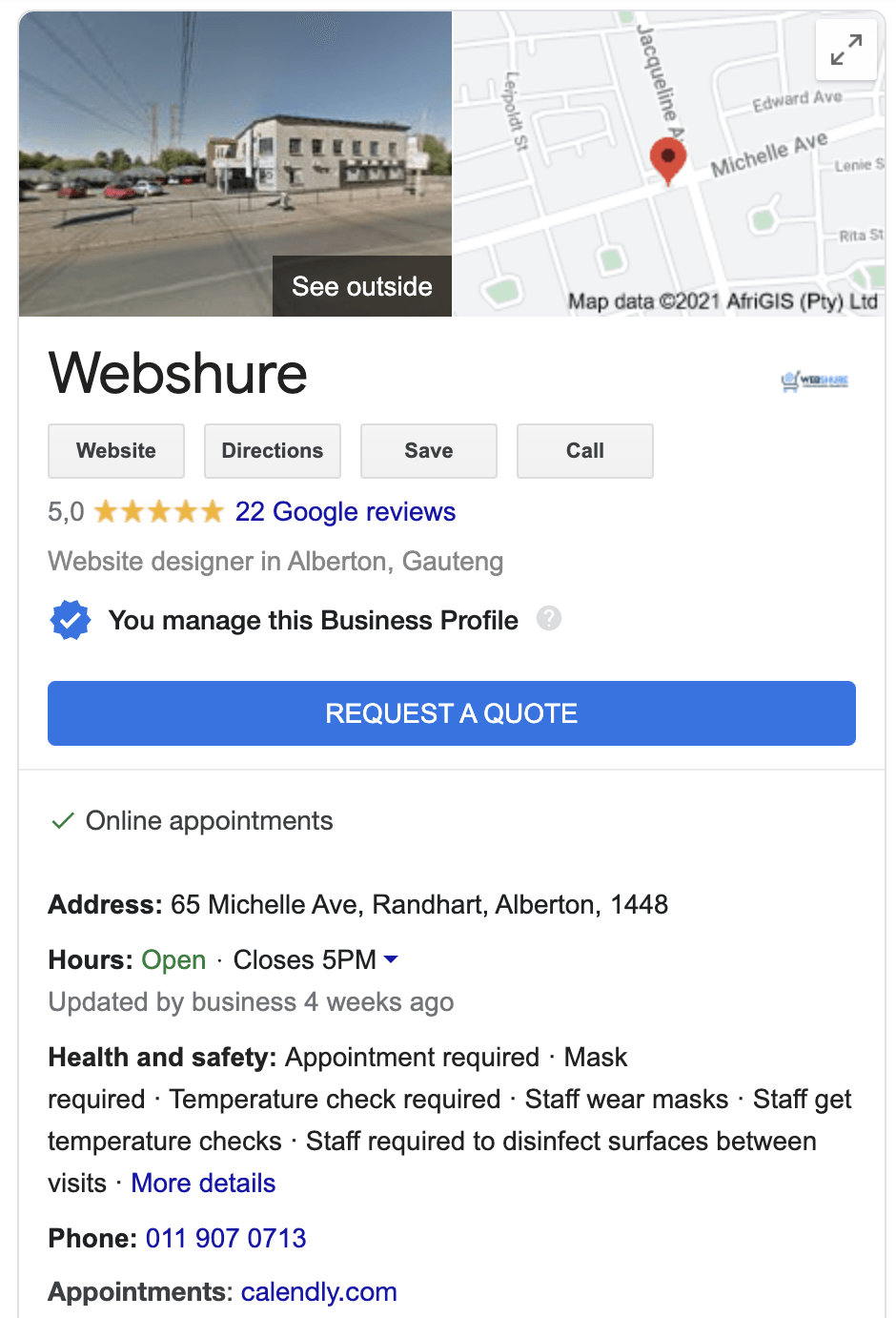 Google My Business Profile