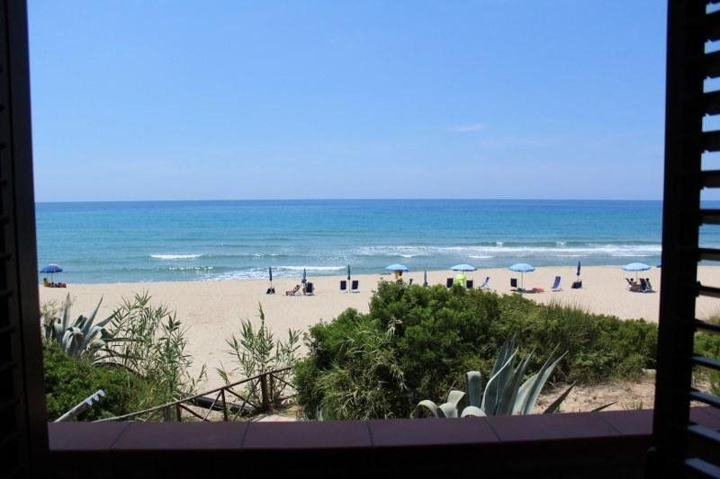 Vista della spiaggia cilentana