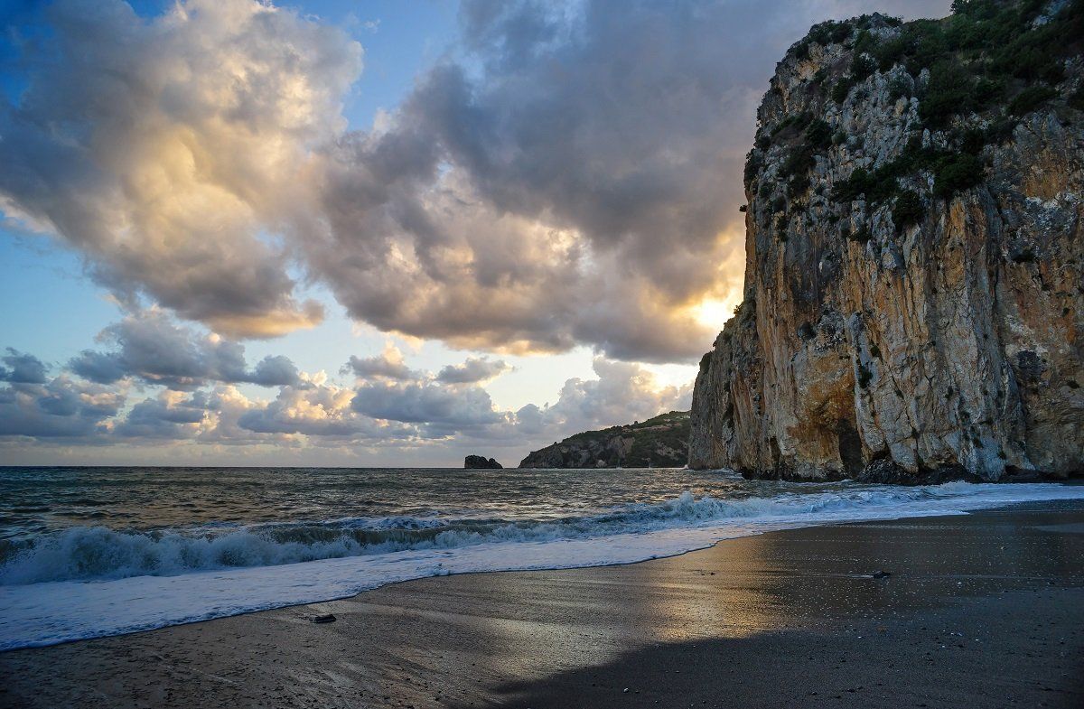 Panorama visto dalla spiaggia del residence