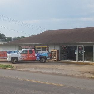 The Caldwell Heat and Air truck in Chandler, OK