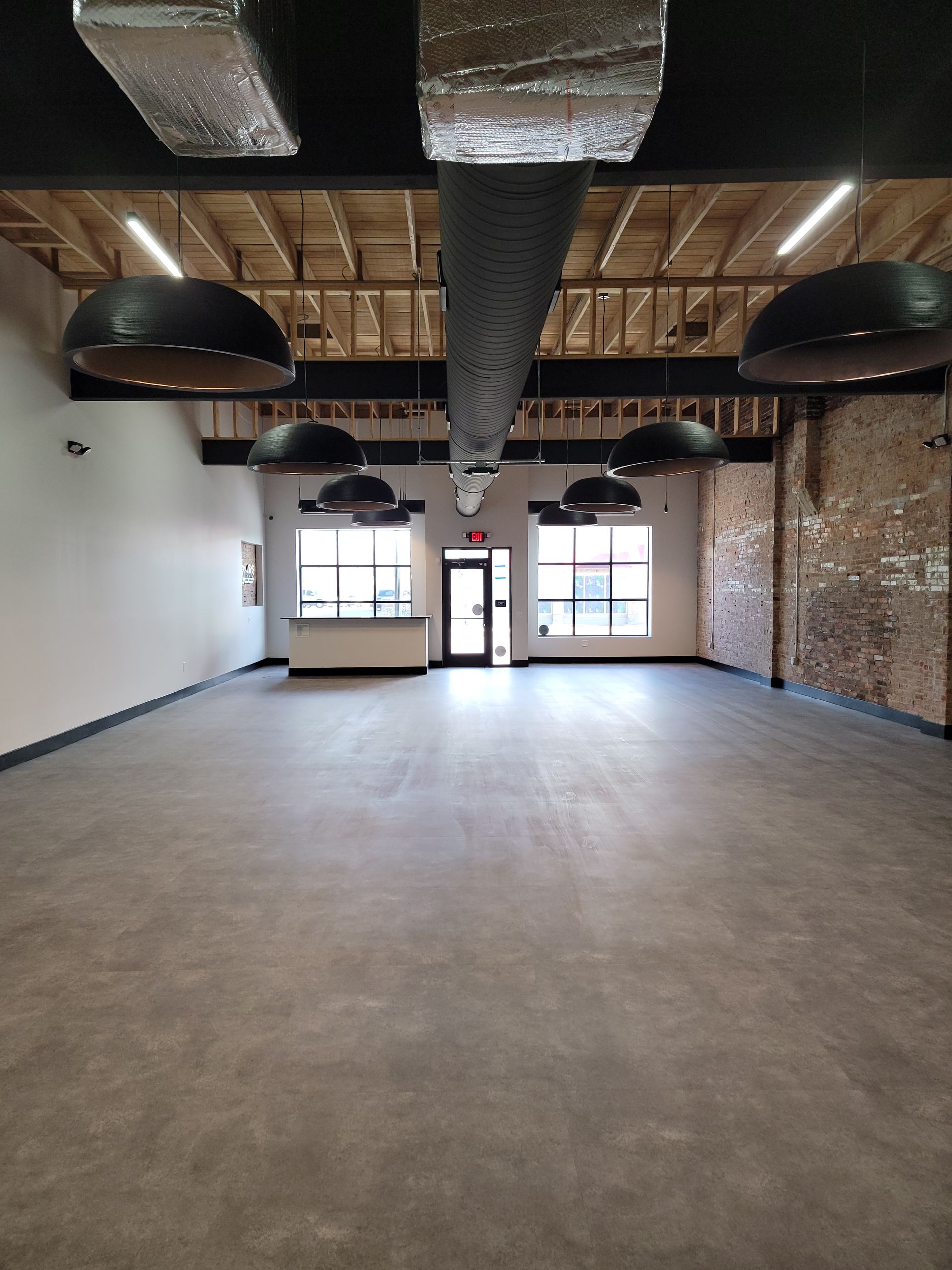 Empty view of The Rochester from the back wall