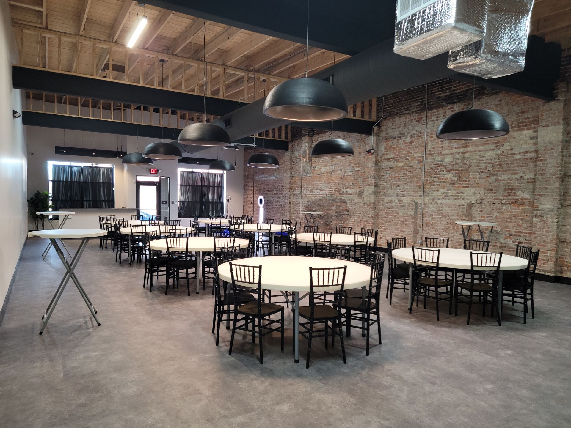 Table and chairs setup at The Rochester
