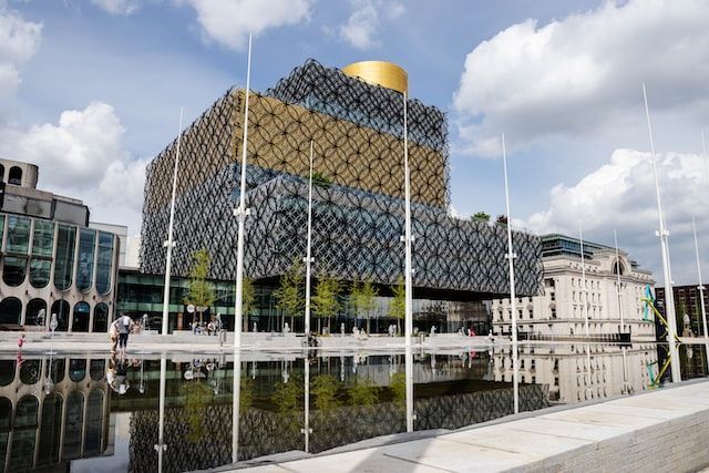 View of  the Library Of Birmingham  from Broad Street