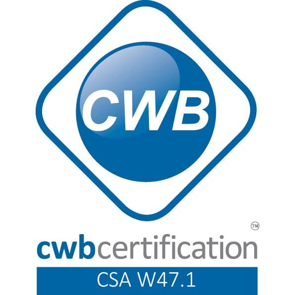 Un logo bleu et blanc pour la certification CWB