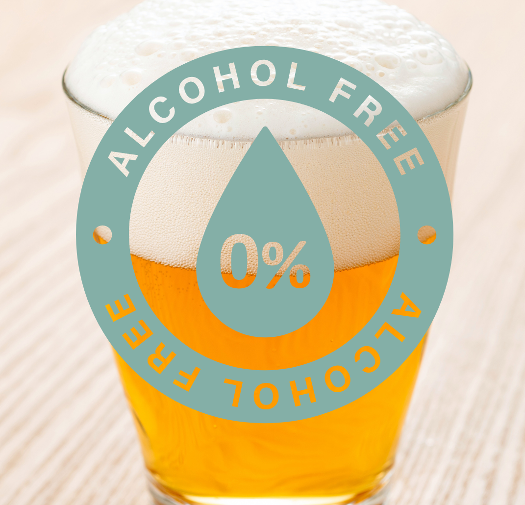 Un bicchiere di birra analcolica