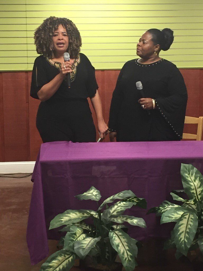 Women Speaking For An Event