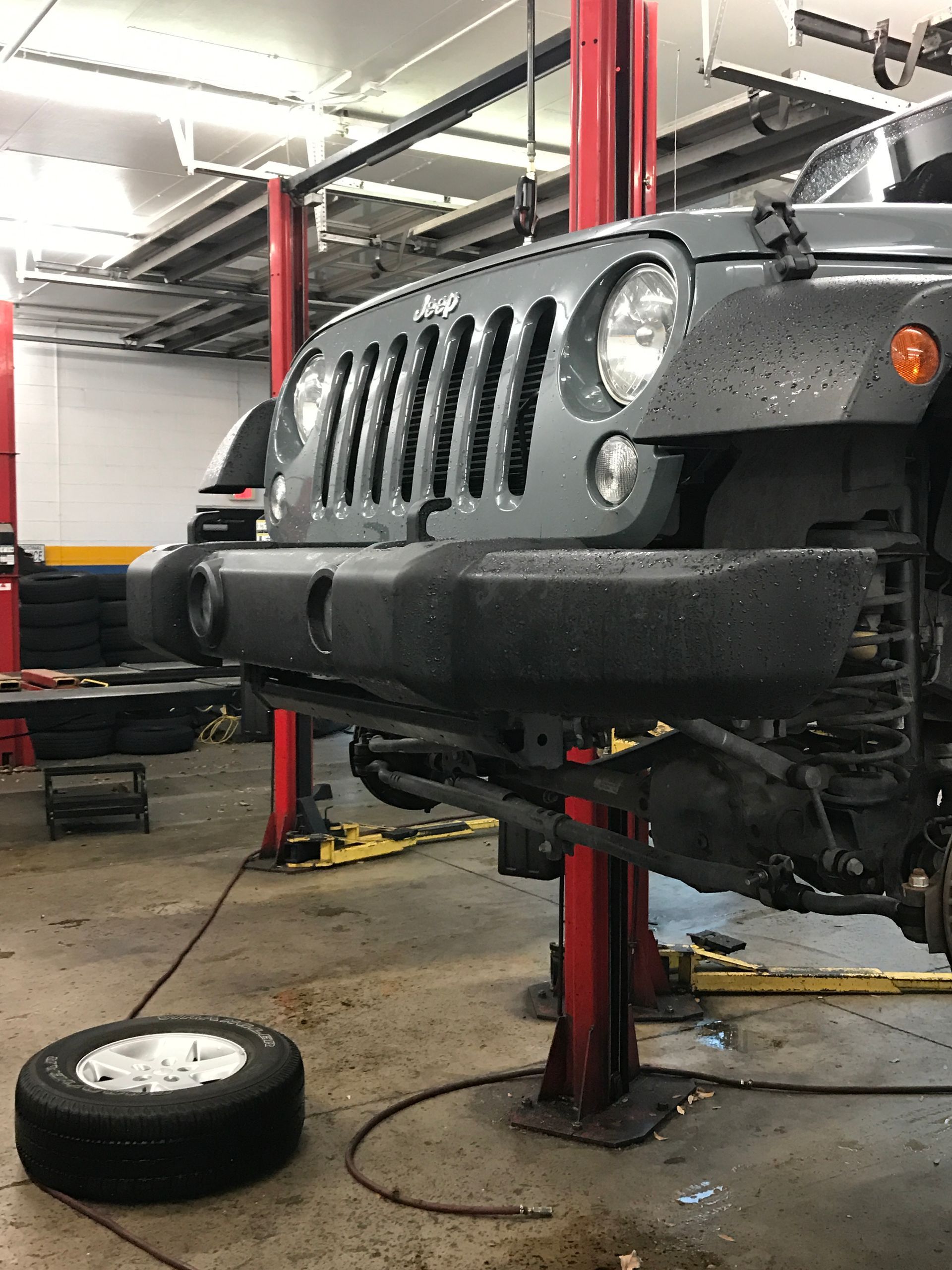 Jeep With Changed Tire in Jacksonville, FL - Mr. Best Wrench