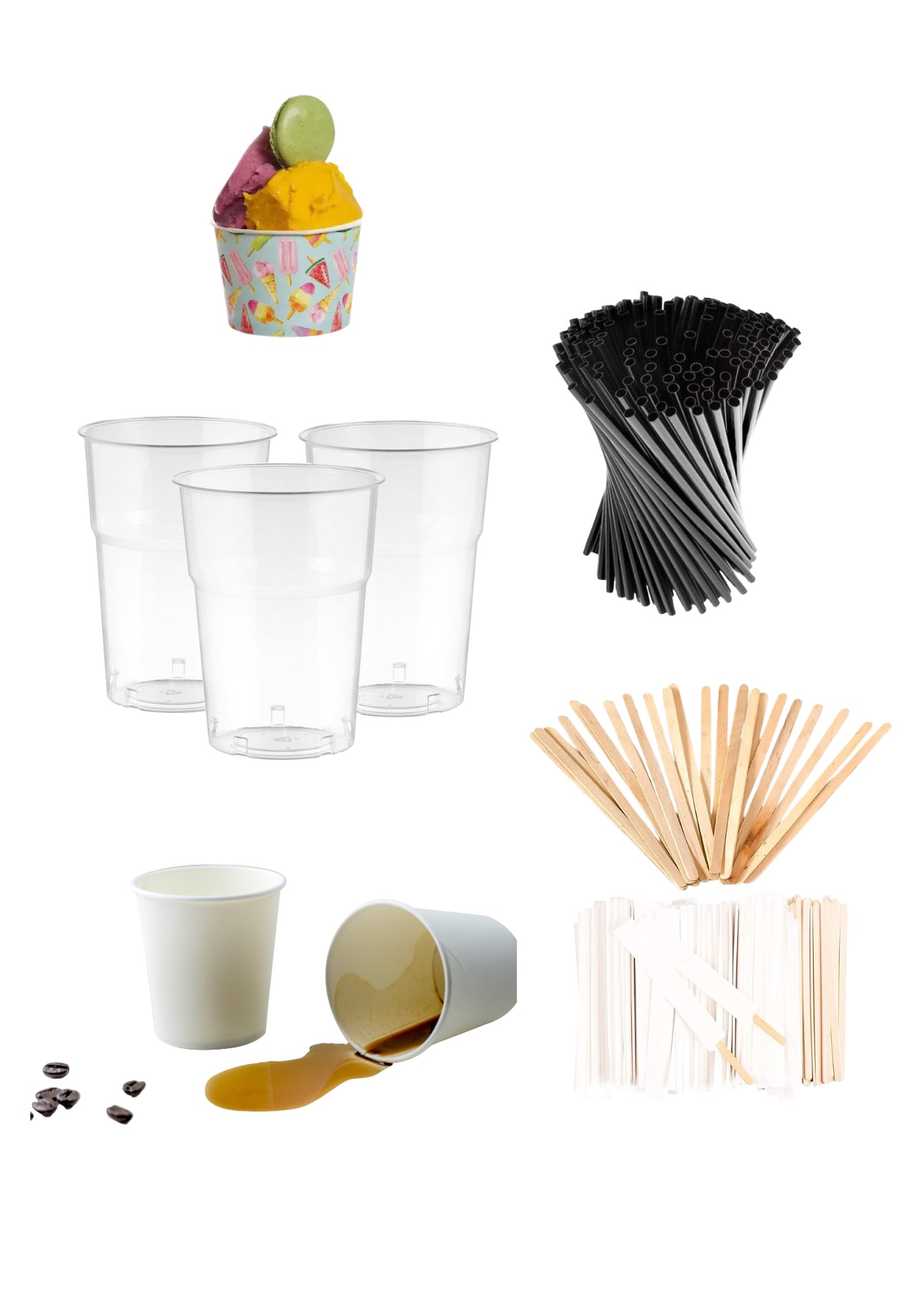 bicchieri di plastica