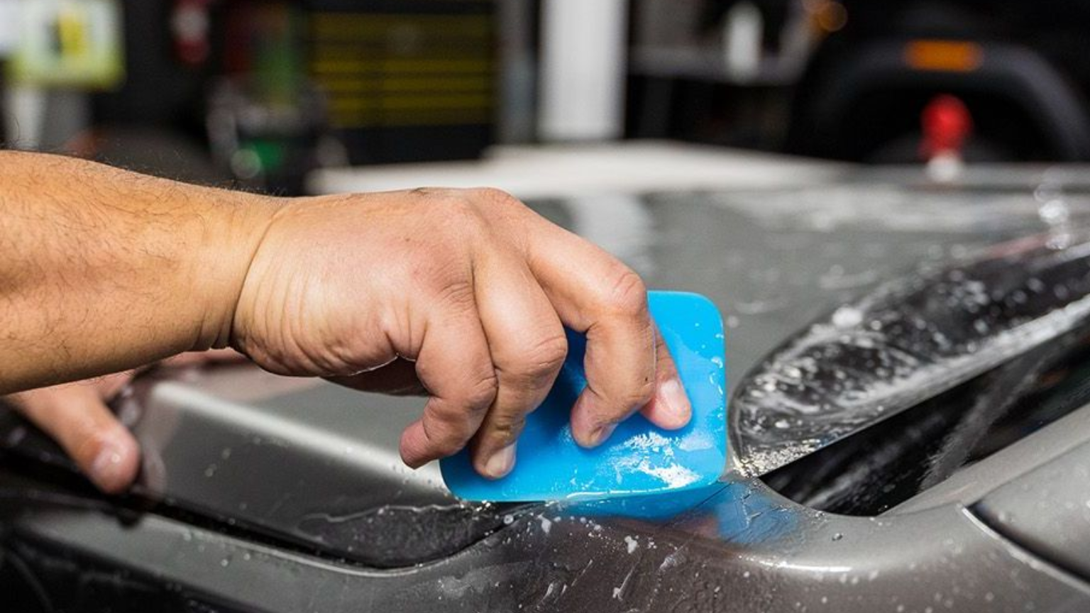 paint protection film application by a professional