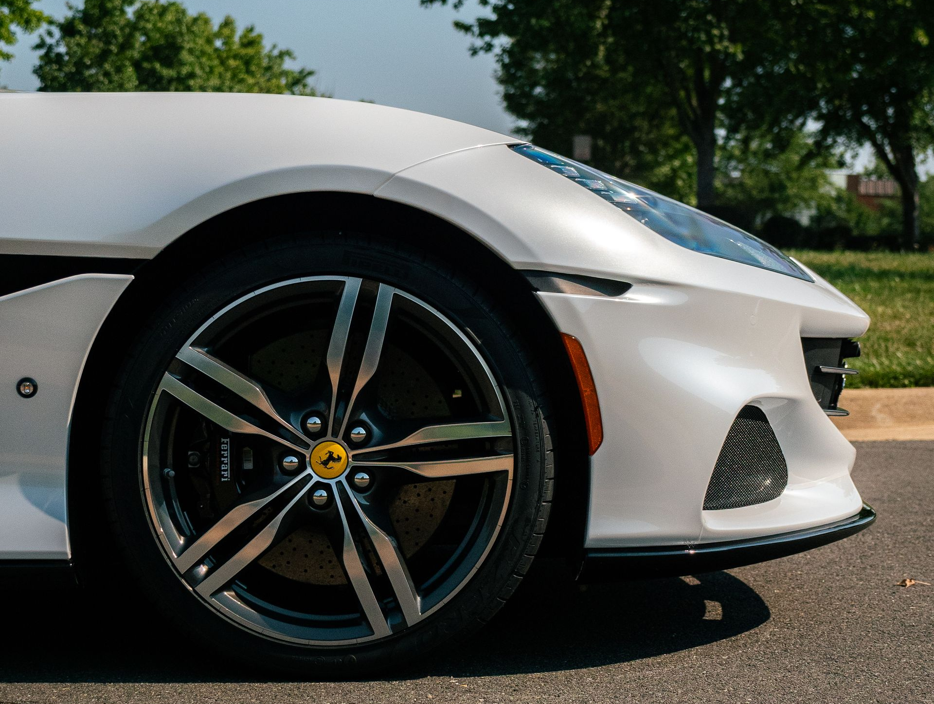 ceramic coating on a black car