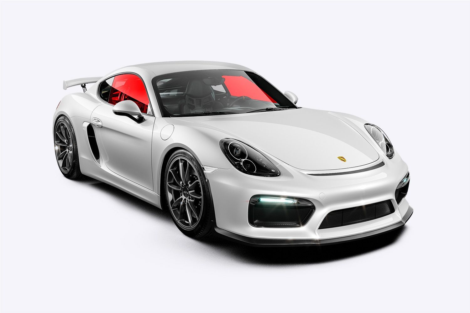 A white tesla model s is shown on a white background.